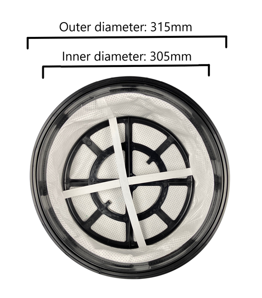 12" Washable Filter For Numatic Henry & Hetty Vacuum Cleaners