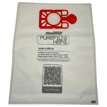 x20 Numatic Henry Vacuum Cleaner HEPA Bags - High Filtration