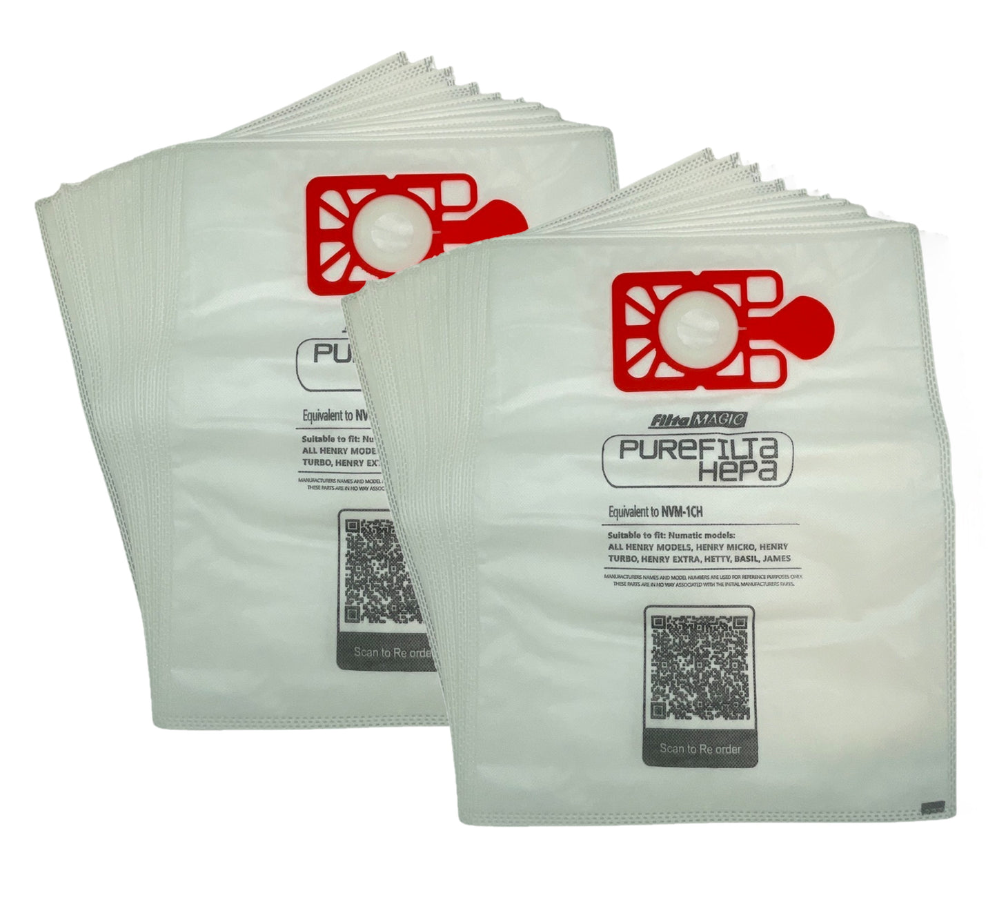 x20 Numatic Henry Vacuum Cleaner HEPA Bags - High Filtration