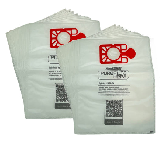 x20 Numatic Henry Vacuum Cleaner HEPA Bags - High Filtration
